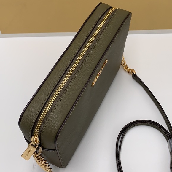 MICHAEL KORS LARGE EAST WEST CROSSBODY OLIVE COLOR - Picture 8 of 14